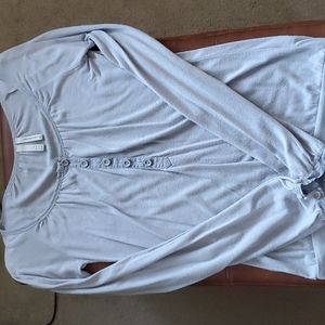 Gray long sleeve blouse